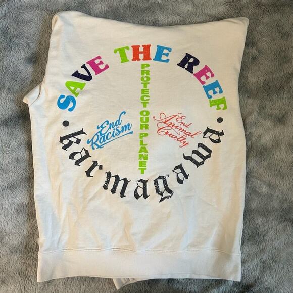 Karmagawa No Planet B Hoodie Ivory Mens Medium - Picture 6 of 10